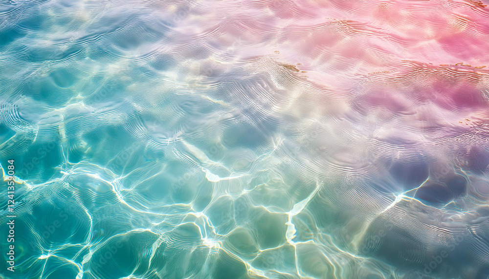 Fototapeta premium water floor texture with soft pastel colorations summary background