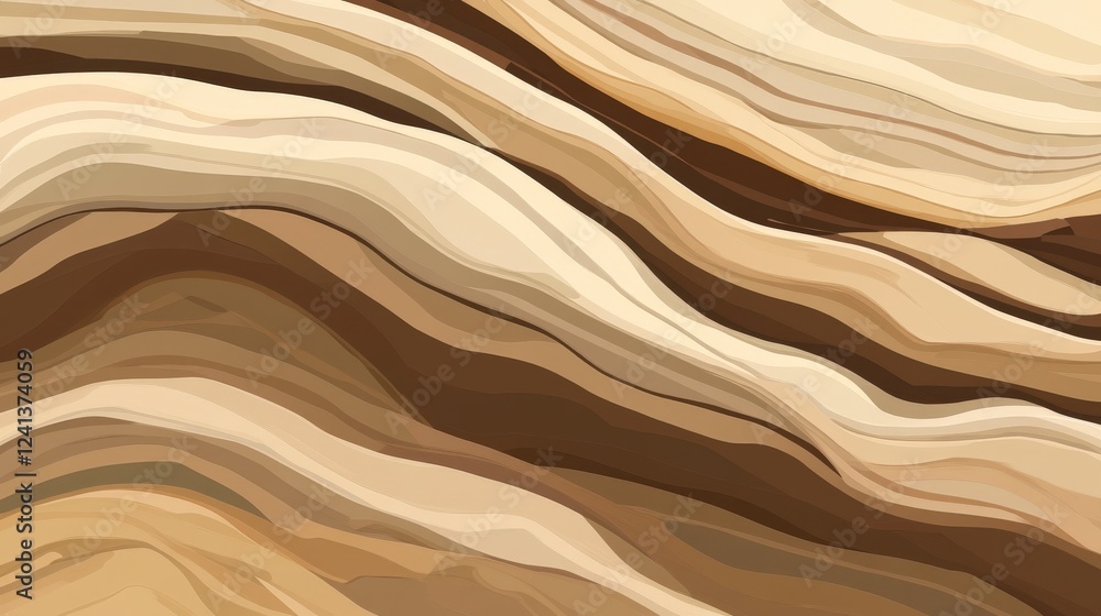 Abstract Landscape Design: A Stunning Visual Display of Earthy Hues Abstract Landscape Design: A Stunning Visual Display of Earthy Hues