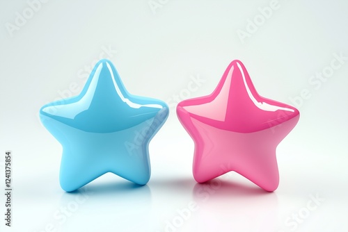 3d Star cartoon icon
