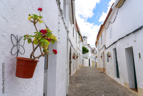 Beautiful medieval village of Alegrete in the Mamede Mountains Natural Park of Portugal. photo