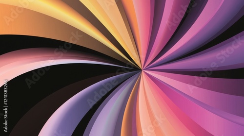 Wallpaper Mural Dynamic Abstract Radiating Lines Graphic Design Torontodigital.ca