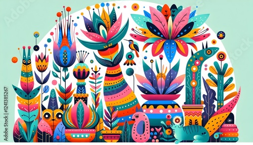 Jardines Encantados: Criaturas y Flores Mágicas