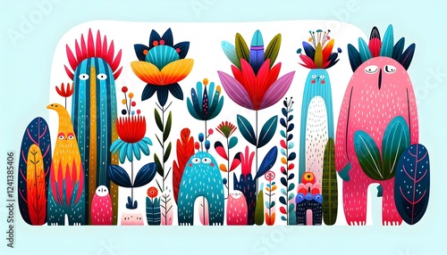 Jardines Encantados: Criaturas y Flores Mágicas