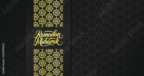  Elegant luxury Ramadan greeting card.