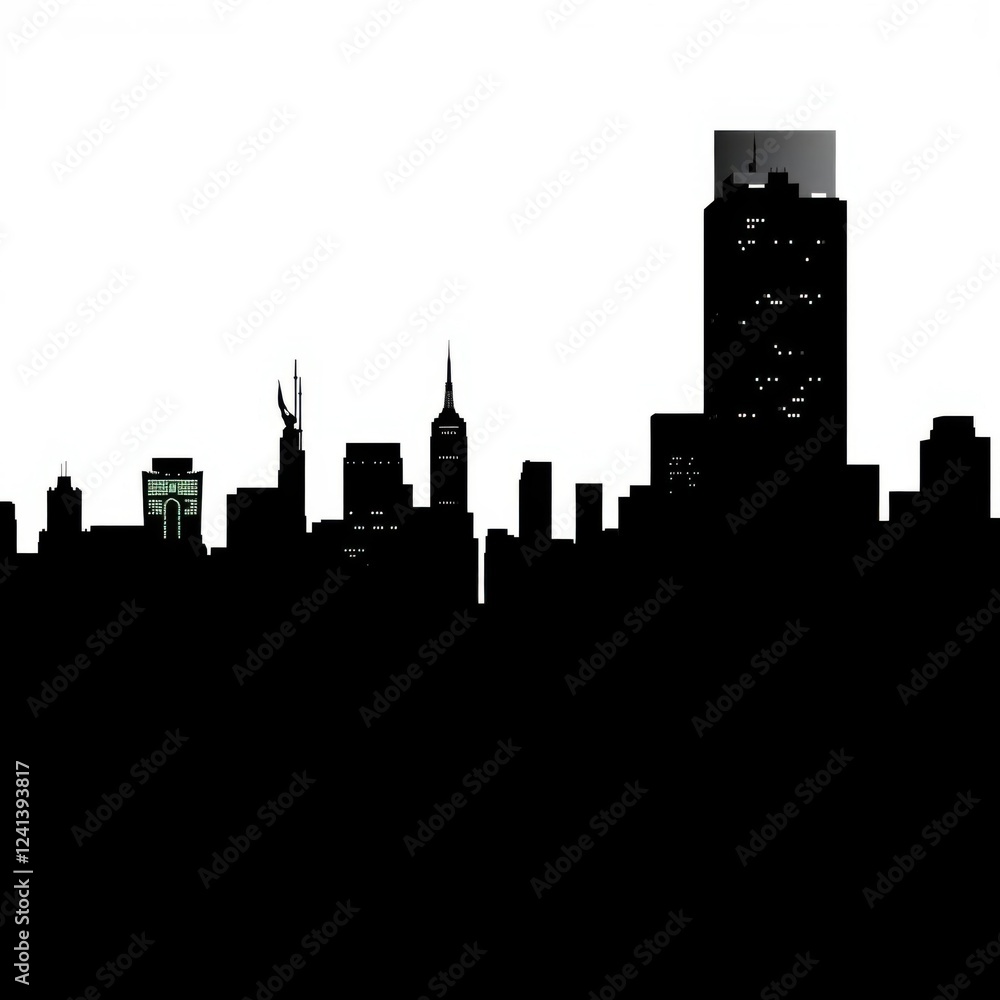 Fototapeta premium Munich germany skyline silhouetted skyline cityscape architecture illustration building city vector