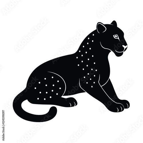 black panther vector illustration