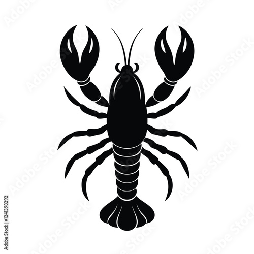 vector illustration of a lobster  