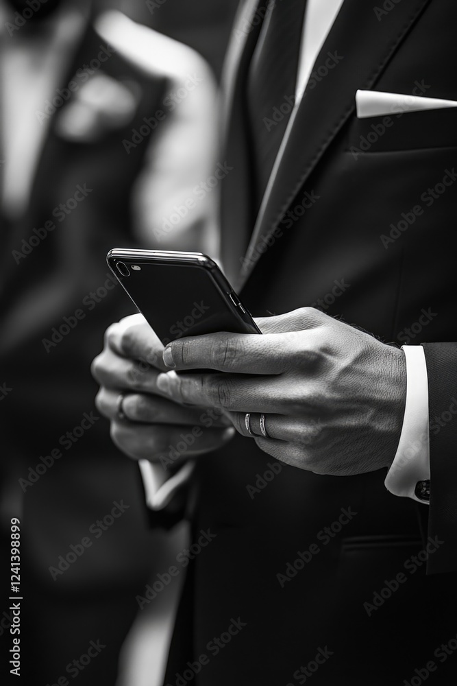 Businessman Texting Businessman Texting