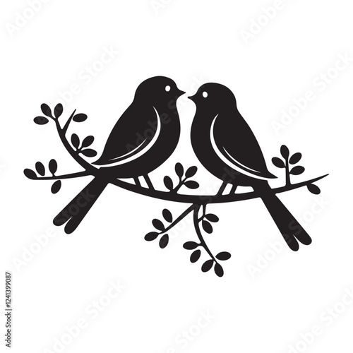 birds on a branch