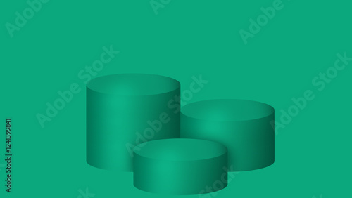 green winner platform first second third