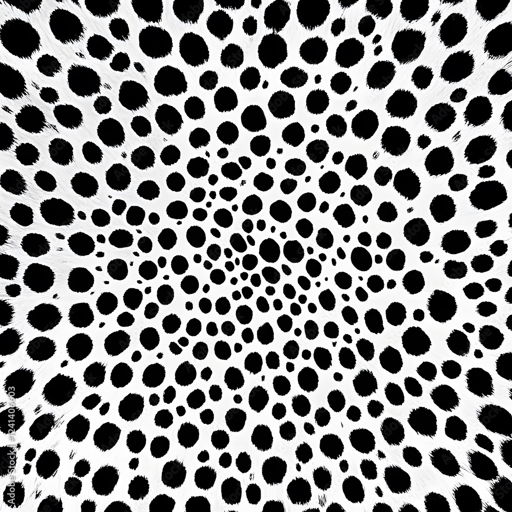 Aerial view of leopard skin vector flat pattern