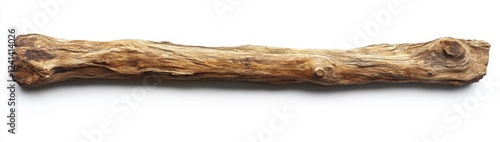 Obraz na płótnie Dried wood branch on white, craft material w salonie