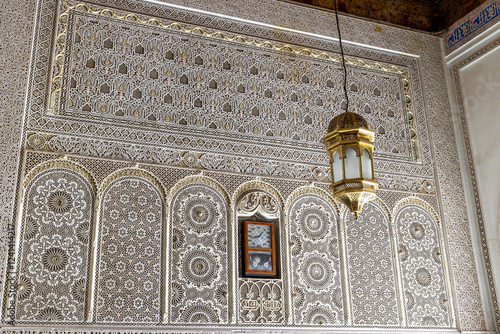 Hallway of zaouia of Sidi Ahmed Tijani, Fes, Morocco photo