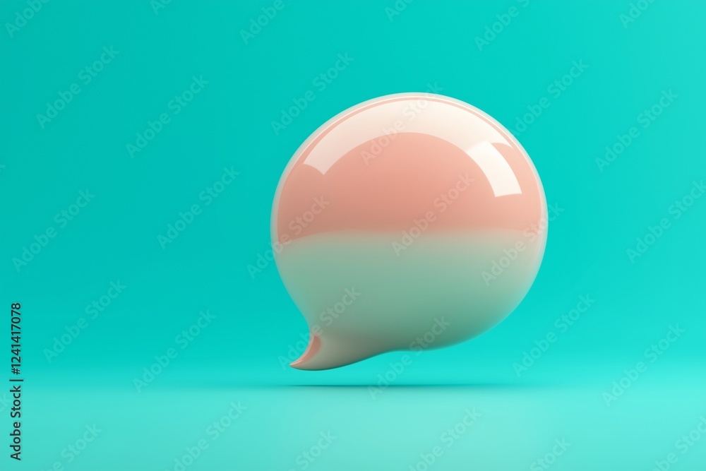 Obraz premium 3d Chat Speech Bubble cartoon icon 