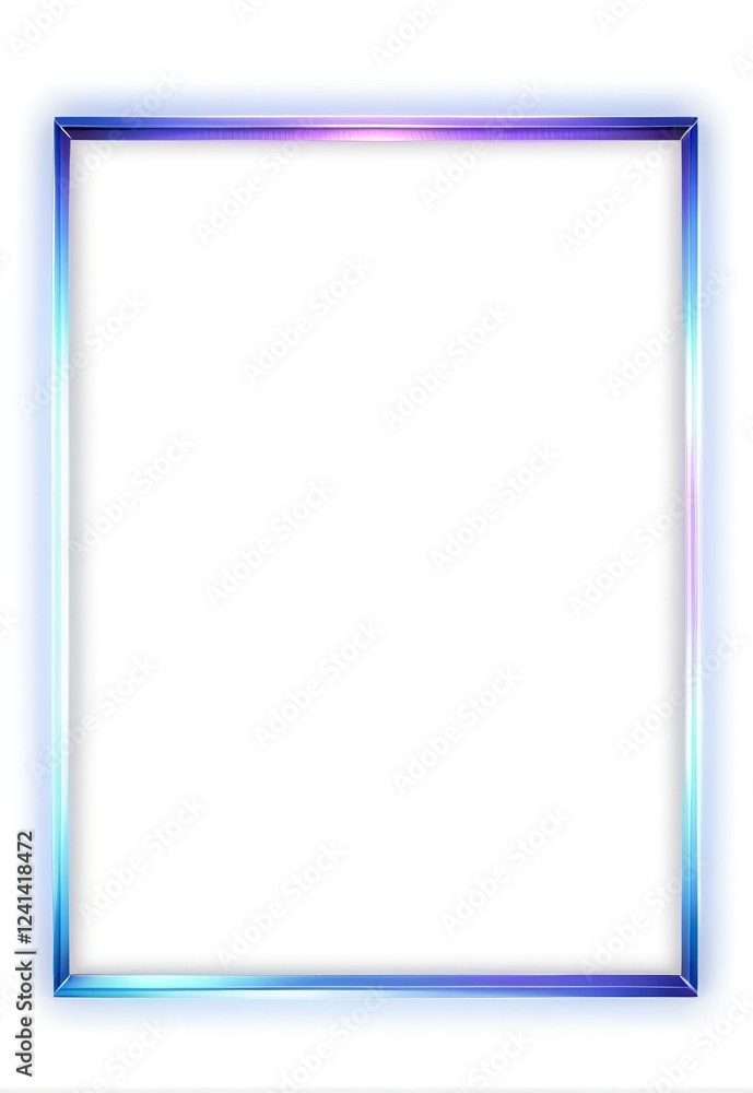 Blue Purple Tech Extensive Luminous Geometric Square Round Border Blue Purple Tech Extensive Luminous Geometric Square Round Border
