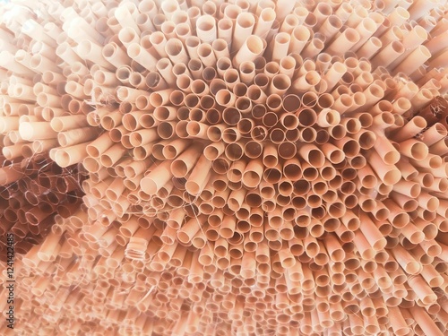 Wallpaper Mural A bunch of straws are piled up in a pile Torontodigital.ca