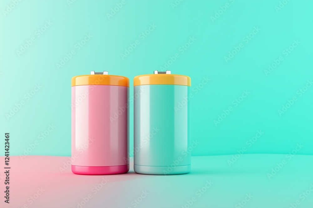 3d Battery isolated on background 3d Battery isolated on background