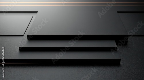 Wallpaper Mural Dynamic abstract design modern studio digital artwork minimalistic space close-up view contemporary aesthetics Torontodigital.ca