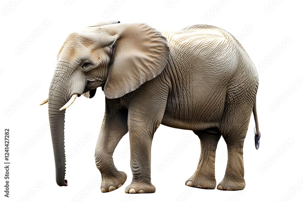 a Elephant, isolated on white background a Elephant, isolated on white background