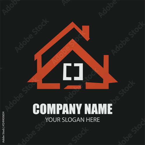 Creative Home Logo for Real Estate and Construction