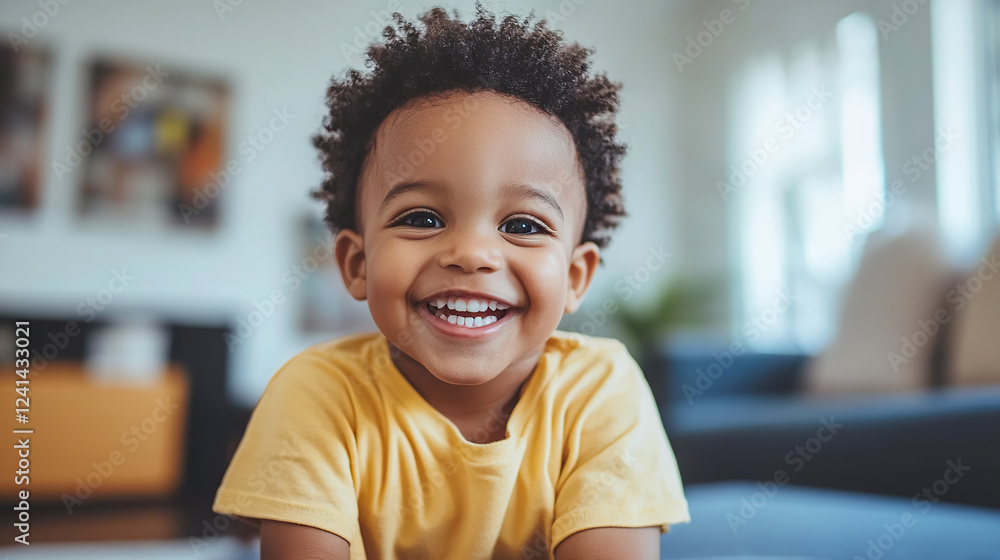 Happy Smiling Child at Home Happy Smiling Child at Home