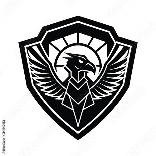hawk head tactical emblem logo silhouette