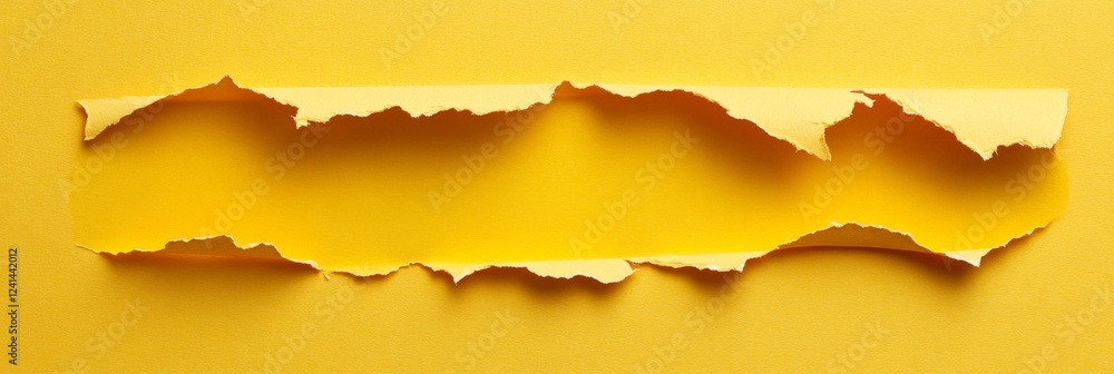 Torn Yellow Paper Abstract Graphic Design Torn Yellow Paper Abstract Graphic Design