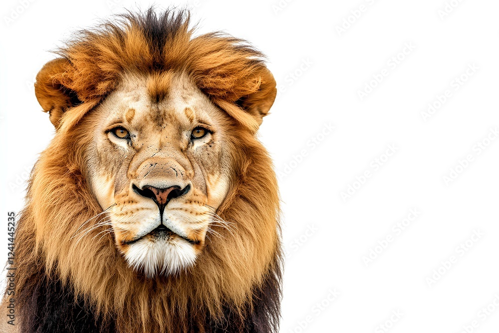 Obraz premium a lion isolated on white background