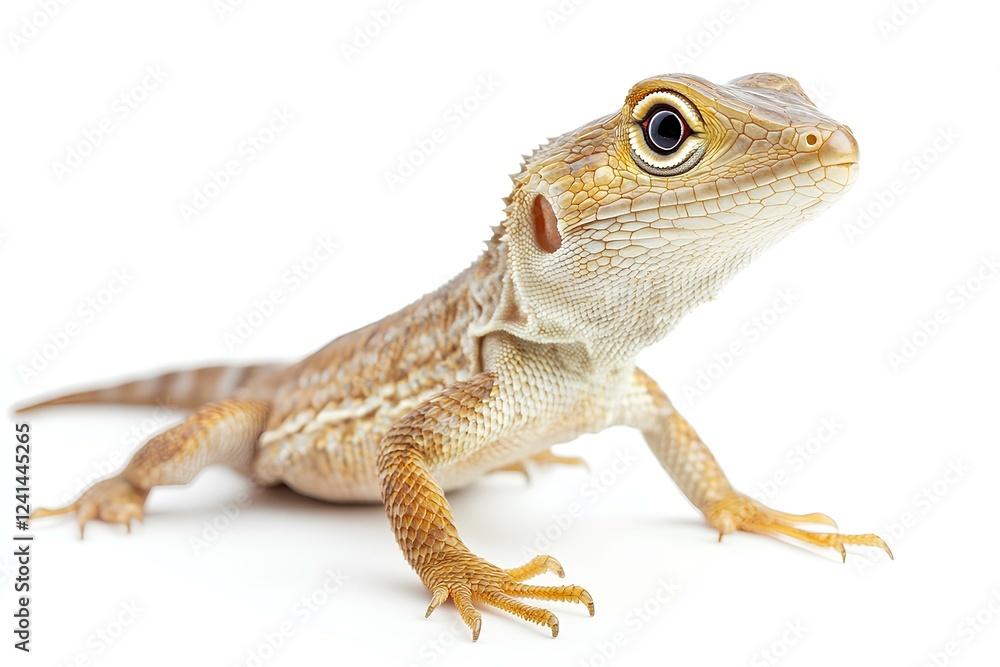 Naklejka premium a lizard isolated on white background