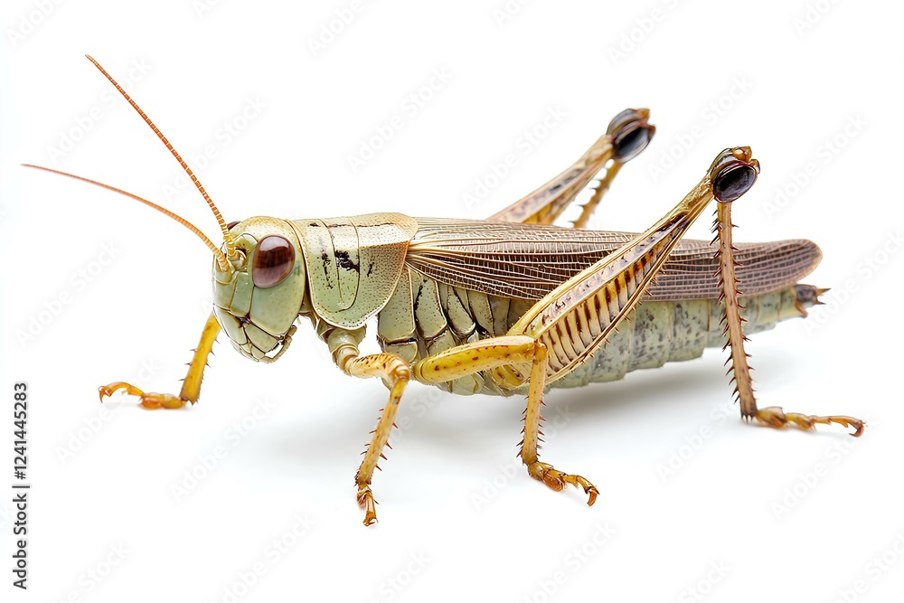a locust isolated on white background a locust isolated on white background