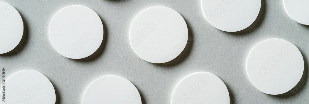 Elegant White Circles on a Gray Background - Geometric Design Elegant White Circles on a Gray Background - Geometric Design