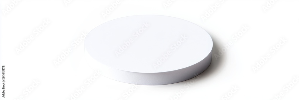 Sleek White Circle Display Platform: A Modern Minimalist Design Sleek White Circle Display Platform: A Modern Minimalist Design