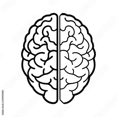 human brain vector illustration