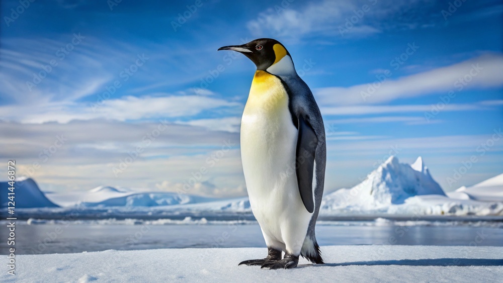 Obraz premium penguin on ice