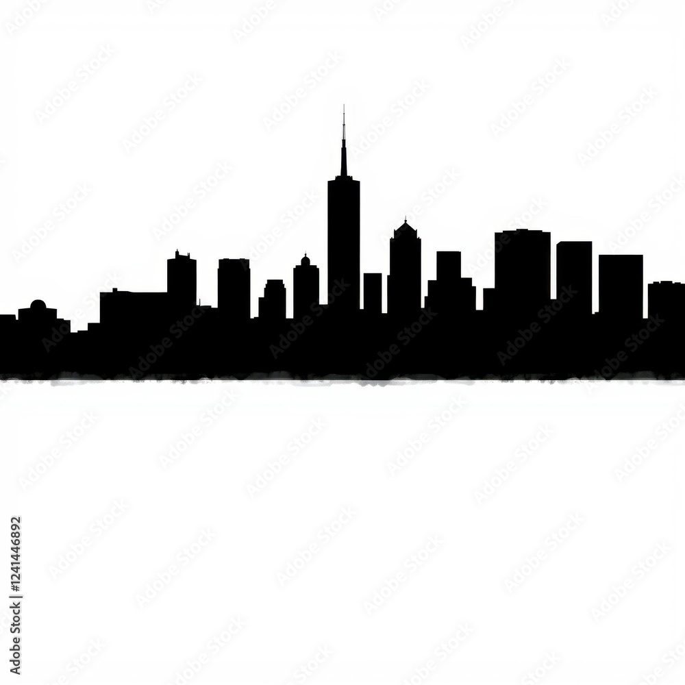 Naklejka premium Switzerland city skyline silhouette vector silhouetted skyline cityscape architecture illustration building city vector