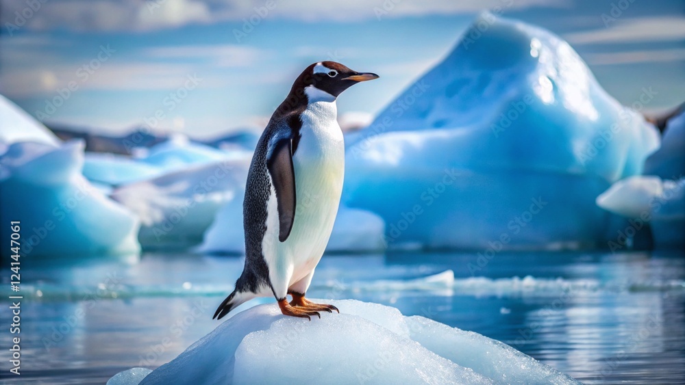 Fototapeta premium penguin in antarctica