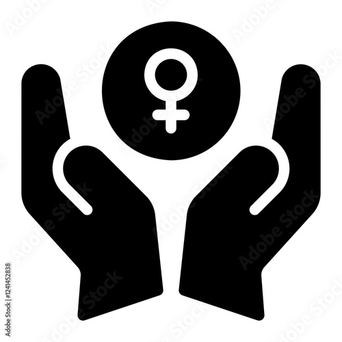international day for the elimination of violence against women glyph icon