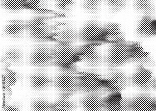 Black and White Dots Background. Halftone Effect background. Grunge Halftone backdrop. Vector illustration.
