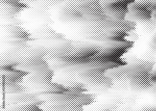 Black and White Dots Background. Halftone Effect background. Grunge Halftone backdrop. Vector illustration.
