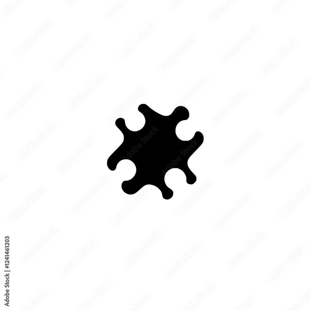 Abstract Black Shape Icon: Minimalist Geometric Design Element for Branding and Logos Abstract Black Shape Icon: Minimalist Geometric Design Element for Branding and Logos