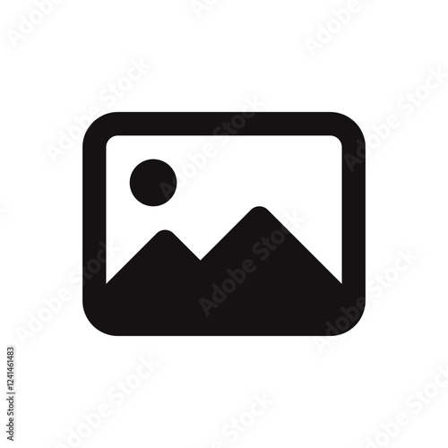 Gallery icons set. Photo, picture symbol. Vector illustration.