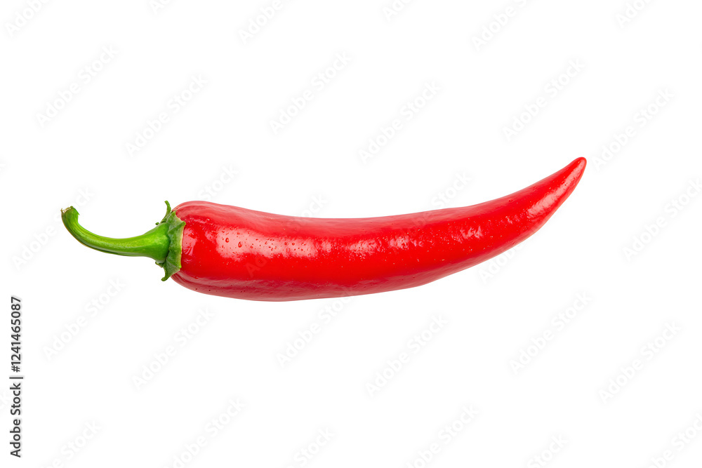 Red chili spicy pepper vegetable isolated on white background Red chili spicy pepper vegetable isolated on white background