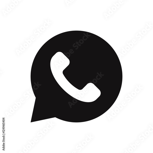 Call icon. Phone, telephone call, contact us symbol. Vector illustration