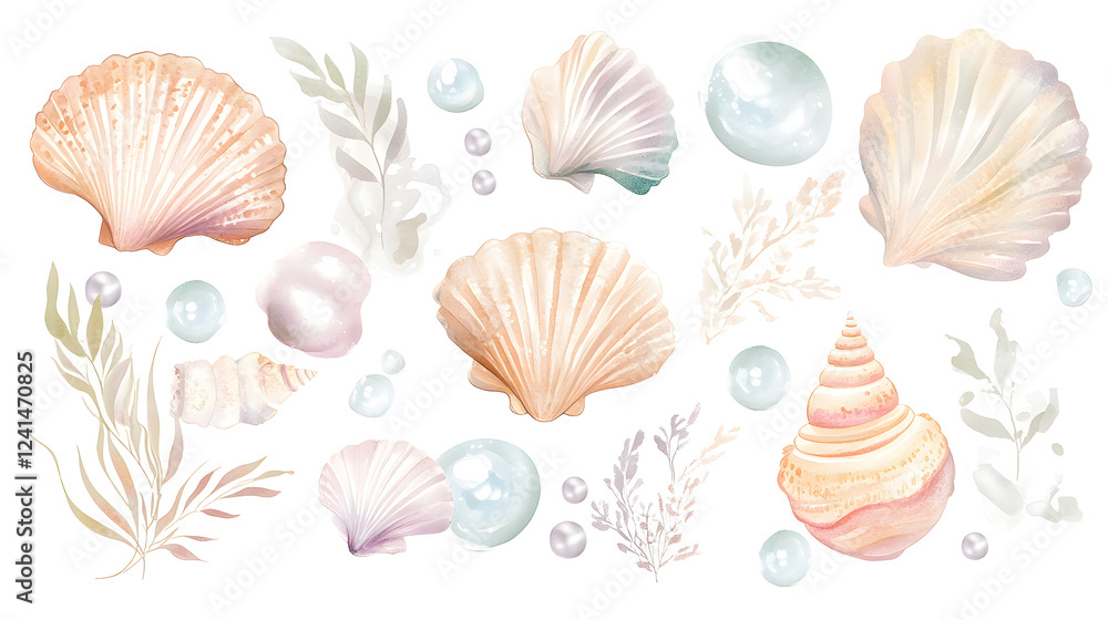 sea shells background sea shells background
