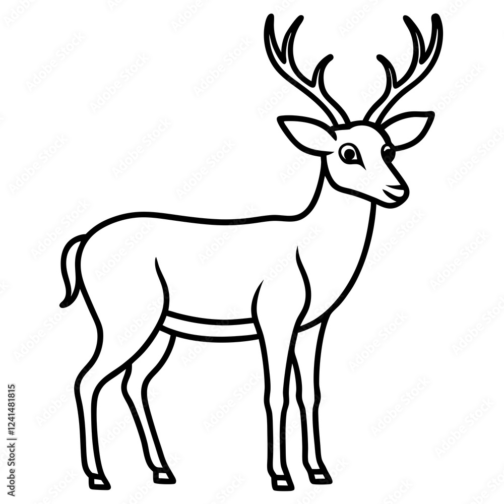 Minimalist Elephant Line Art Vector Minimalist Elephant Line Art Vector