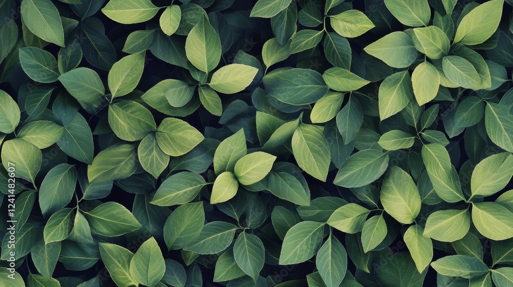 Fototapeta premium Enhance spaces with botanical green leaves pattern interior design digital graphics nature-inspired aesthetic viewpoint