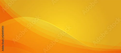 Abstract orange banner background. banner pattern background template with dynamic curve shapes