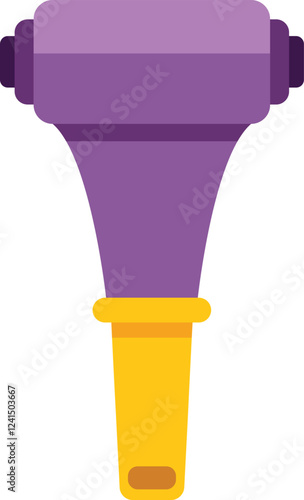 Lint roller with a yellow handle is removing dust, hair, and lint from clothes