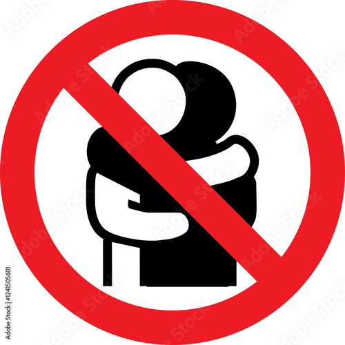 people hugging, No hugging or close contact allowed,virus,social distance