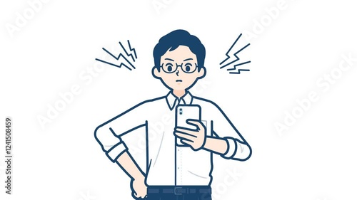 shirt teacher man_smartphone angry_with alpha channel.mov